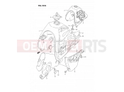 SUZUKI DR350SU P (1993) 29B - FUEL TANK (MODEL N/P)