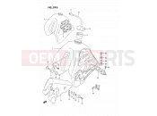 SUZUKI DR350SU P (1993) 29D - FUEL TANK (MODEL N/P E24)