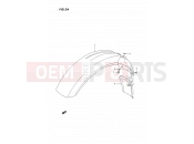 SUZUKI DR350SU P (1993) 36 - FRONT FENDER