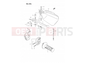 SUZUKI DR350SU P (1993) 39A - RIGHT HANDLE SWITCH (SEE NOTE)