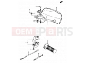 SUZUKI DR500S G (1986) 46 - RIGHT HANDLE SWITCH (MODEL G/DR500SH)