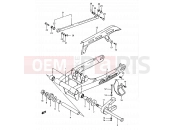 SUZUKI DR500S H (1987) 53 - REAR SWINGING ARM