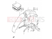 SUZUKI DR500S H (1987) 56 - REAR FENDER