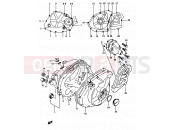 SUZUKI DR500S J (1988) 4 - CRANKCASE COVER