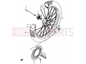 SUZUKI DR500S J (1988) 44 - FRONT WHEEL