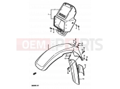 SUZUKI DR600R G (1986) 42 - FRONT FENDER (MODEL G E16,E18,E22,E24)