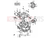 SUZUKI DR600S / DR600SU H (1987) 1 - CYLINDER HEAD
