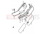 SUZUKI DR600S / DR600SU H (1987) 37 - FRAME COVER (MODEL F/G/H)