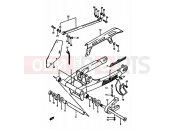 SUZUKI DR600S / DR600SU H (1987) 51 - REAR SWINGING ARM