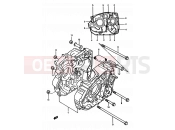 SUZUKI DR600S / DR600SU K (1989) 3 - CRANKCASE