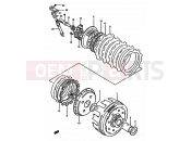 SUZUKI DR600S / DR600SU K (1989) 17 - CLUTCH
