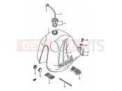 SUZUKI DR600S / DR600SU K (1989) 34A - FUEL TANK (MODEL K)