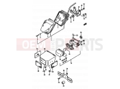 SUZUKI DR600S / DR600SU K (1989) 28 - REAR COMBINATION LAMP