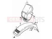 SUZUKI DR600S / DR600SU K (1989) 41A - HEADLAMP HOUSING-FRONT FENDER (MODEL J/K)