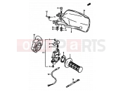SUZUKI DR600S / DR600SU K (1989) 46 - RIGHT HANDLE SWITCH (MODEL H/J/K E18)