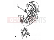 SUZUKI DR600S / DR600SU K (1989) 43 - FRONT WHEEL