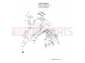 SUZUKI DR650S P (1993) 47 - REAR FENDER (MODEL N/P)