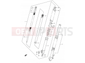 SUZUKI DR650SE K1 (2001) (E03,E28,E33) 44 - FRONT DAMPER