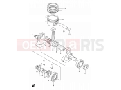 SUZUKI DR650SE K1 (2001) (E04,E17,E24,E34) 5 - CRANKSHAFT