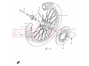 SUZUKI DR650SE K1 (2001) (E04,E17,E24,E34) 46 - FRONT WHEEL