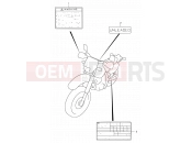 SUZUKI DR650SE K1 (2001) (E54) 42 - LABEL (MODEL K1)
