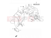 SUZUKI DR650SE K2 (2002) (E03,E28,E33) 41 - REAR FENDER