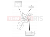 SUZUKI DR650SE K2 (2002) (E04,E17,E18,E24,E34) 42A - LABEL (MODEL K2/K3)