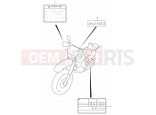 SUZUKI DR650SE K2 (2002) (E04,E17,E18,E24,E34) 42B - LABEL (MODEL K4/K5 E24)