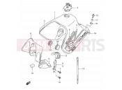 SUZUKI DR650SE K3 (2003) (E03,E28,E33) 33B - FUEL TANK (MODEL K3)