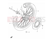 SUZUKI DR650SE K3 (2003) (E03,E28,E33) 46 - FRONT WHEEL