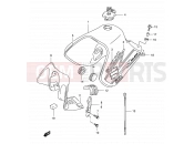 SUZUKI DR650SE K3 (2003) (E04,E17,E18,E24,E34) 34B - FUEL TANK (MODEL K3)