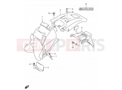 SUZUKI DR650SE K4 (2004) (E24) 41A - REAR FENDER (MODEL K4/K5 E24)