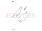 SUZUKI DR650SE K6 (2006) (E03,E28,E33) 37 - FRAME COVER (MODEL K6/K7)