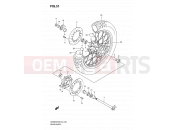 SUZUKI DR650SE K6 (2006) (E24) 51 - REAR WHEEL