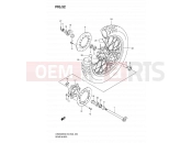 SUZUKI DR650SE K7 (2007) (E03,E28,E33) 52 - REAR WHEEL (MODEL K6/K7)