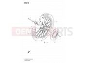 SUZUKI DR650SE L0 (2010) (E24) 46 - FRONT WHEEL