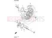 SUZUKI DR650SE L5 (2015) (E24) 550A - REAR WHEEL