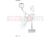 SUZUKI DR650SE L5 (2015) (E434) 496A - LABEL