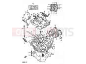 SUZUKI DR800S / DR800SU L (1990) 1 - CYLINDER HEAD