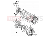 SUZUKI DR800S / DR800SU L (1990) 16 - CLUTCH