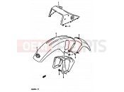 SUZUKI DR800S / DR800SU L (1990) 38 - HEADLAMP HOUSING-FRONT FENDER