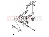 SUZUKI DR800S / DR800SU L (1990) 46 - REAR SWINGING ARM