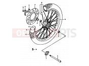 SUZUKI DR800S / DR800SU L (1990) 39 - FRONT WHEEL