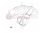 SUZUKI DR800S / DR800SU M (1991) 37 - FRONT FENDER (MODEL M/N/P/R/S)