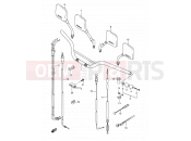 SUZUKI DR800S / DR800SU M (1991) 38 - HANDLEBAR (MODEL M/N/P/R)