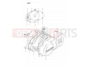 SUZUKI DS80 G (1986) (E03) 3 - CRANKCASE COVER