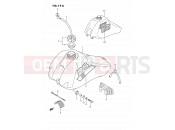 SUZUKI DS80 J (1988) (E03) 19A - FUEL TANK (MODEL J/K)