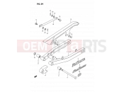 SUZUKI DS80 K (1989) (E03) 29 - REAR SWINGING ARM