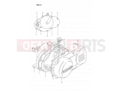 SUZUKI DS80 L (1990) (E24) 3 - CRANKCASE COVER