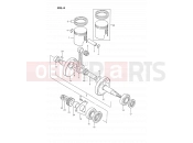 SUZUKI DS80 N (1992) (E03) 4 - CRANKSHAFT